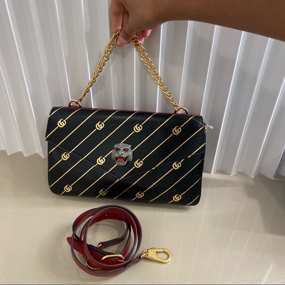 Gucci Thiara Double Shoulder Bag gg marmont - Picture 13 of 14